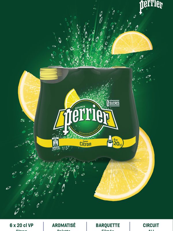 Couverture — Perrier Citron — 6 × 20 cl