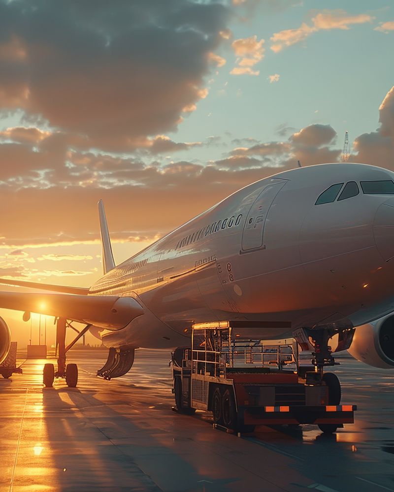 Avion cargo en chargement